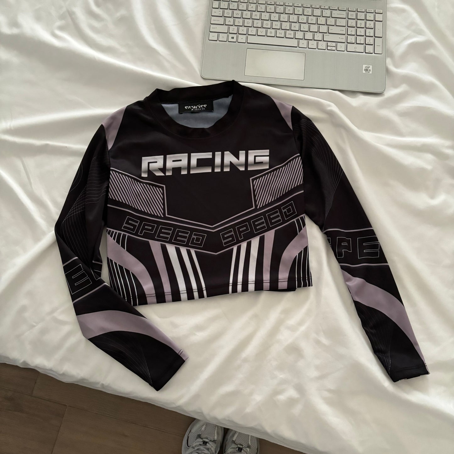 Top manga larga Racing