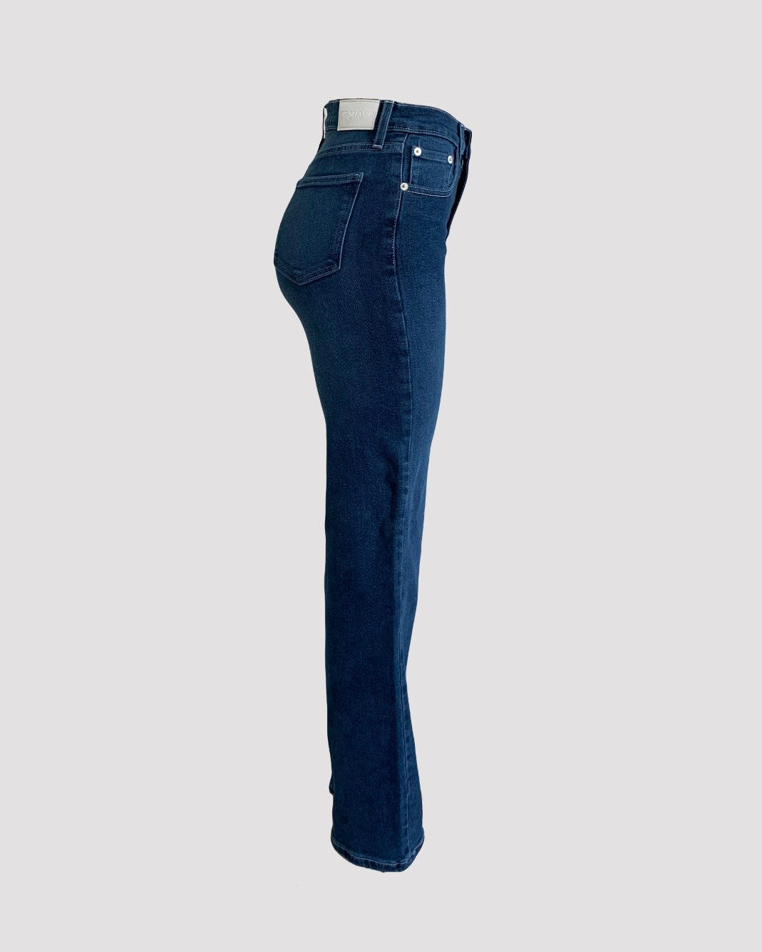 Straight rise jeans azul