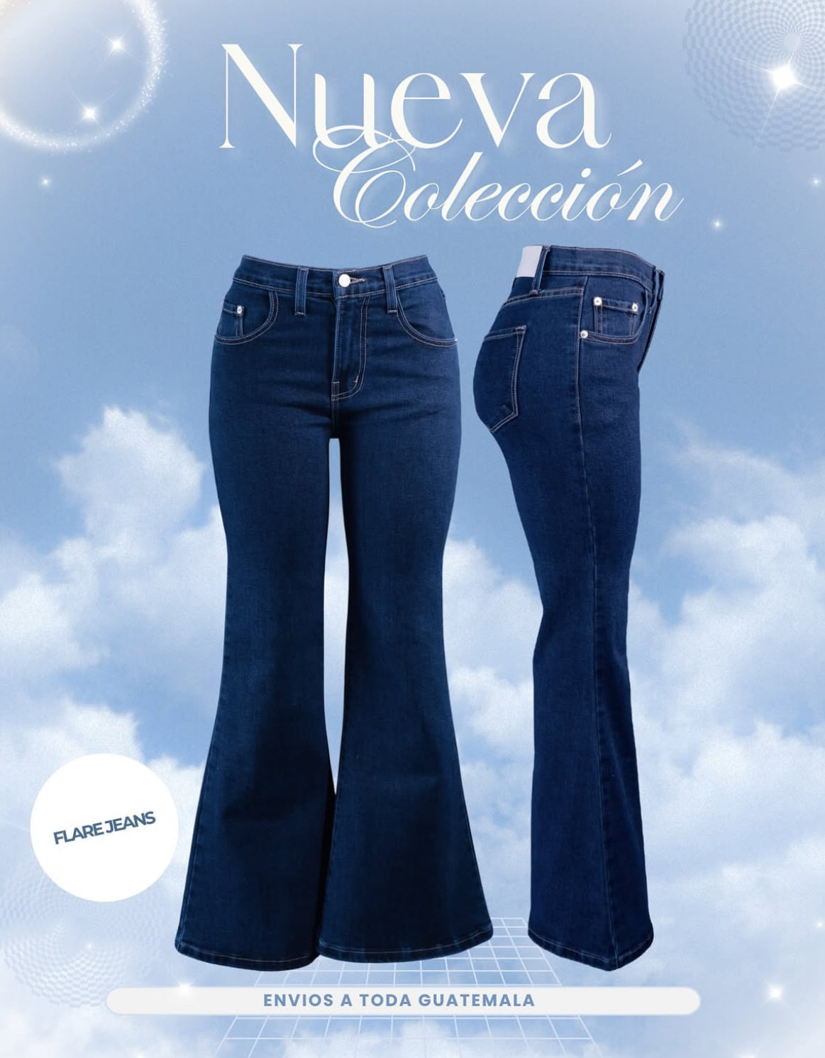 Flare Jeans Azul