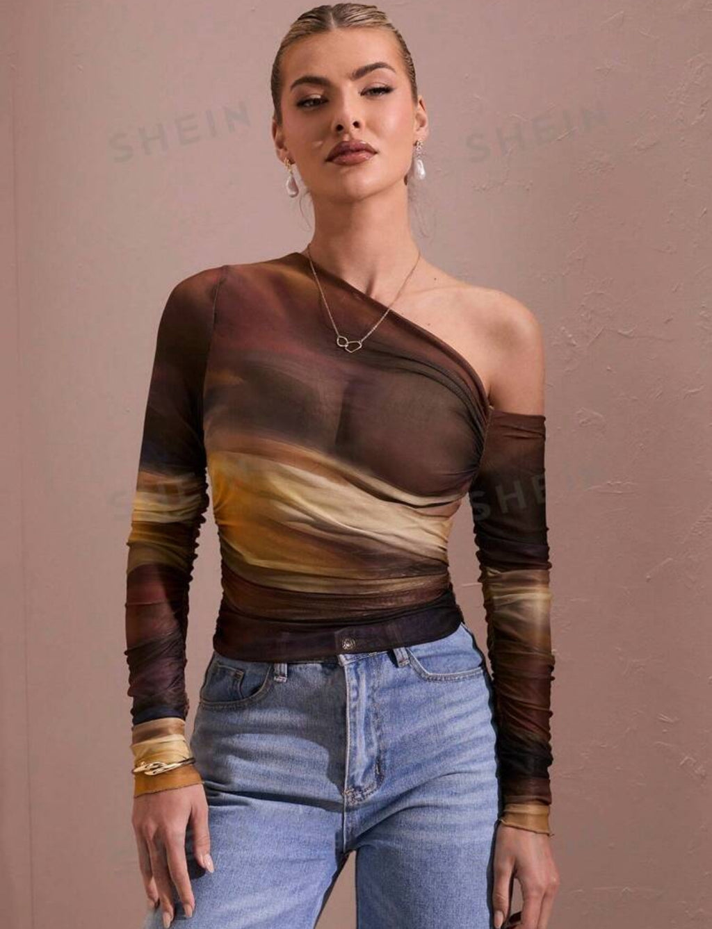 Blusa de hombro